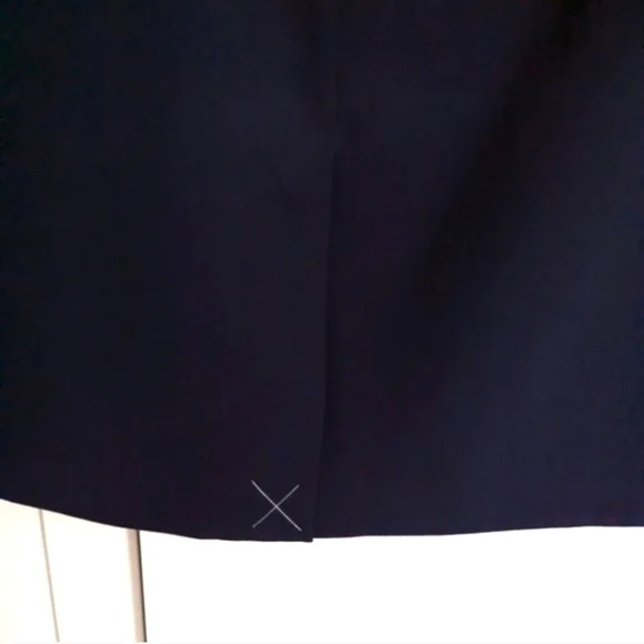 ANN TAYLOR | Factory Navy Blue Lined  Pencil Skirt Size 0 - Picture 4 of 4